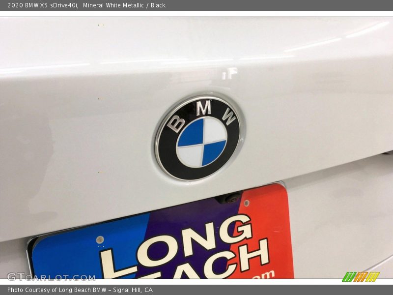 Mineral White Metallic / Black 2020 BMW X5 sDrive40i