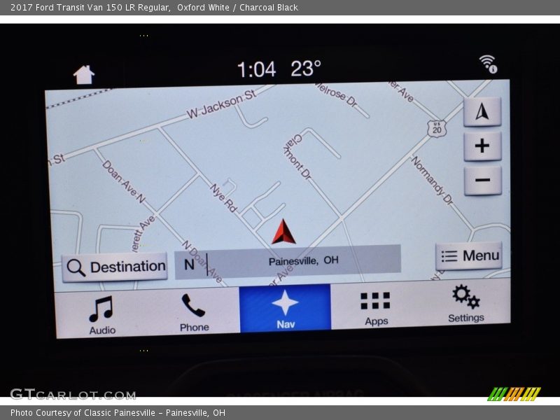 Navigation of 2017 Transit Van 150 LR Regular
