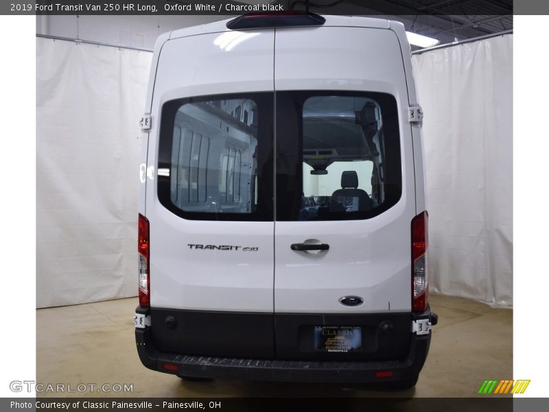 Oxford White / Charcoal black 2019 Ford Transit Van 250 HR Long
