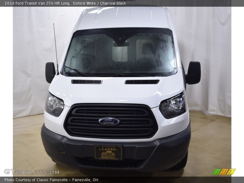 Oxford White / Charcoal black 2019 Ford Transit Van 250 HR Long