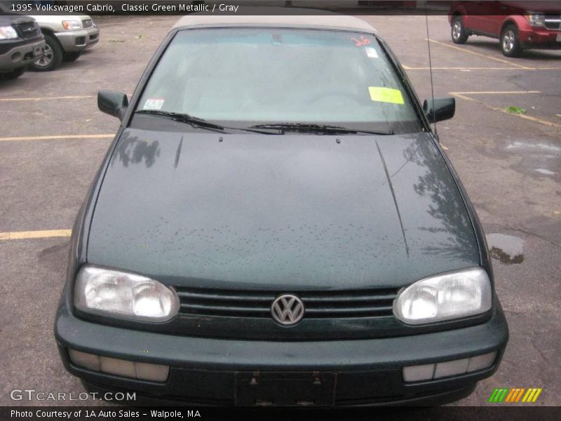 Classic Green Metallic / Gray 1995 Volkswagen Cabrio