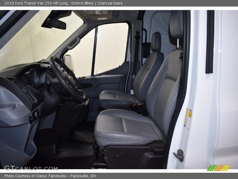 Oxford White / Charcoal black 2019 Ford Transit Van 250 HR Long