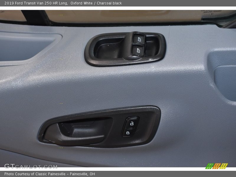 Oxford White / Charcoal black 2019 Ford Transit Van 250 HR Long