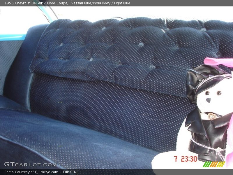 Nassau Blue/India Ivory / Light Blue 1956 Chevrolet Bel Air 2 Door Coupe