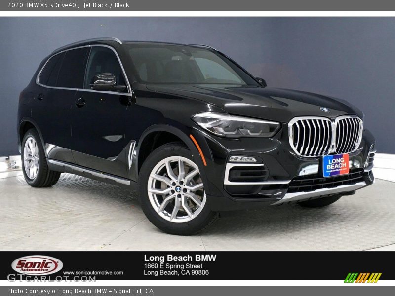 Jet Black / Black 2020 BMW X5 sDrive40i