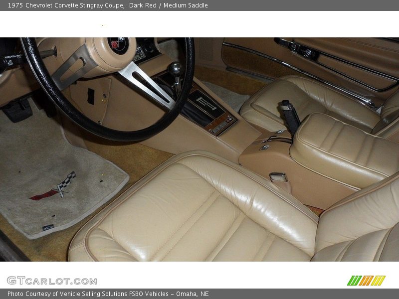 Dark Red / Medium Saddle 1975 Chevrolet Corvette Stingray Coupe