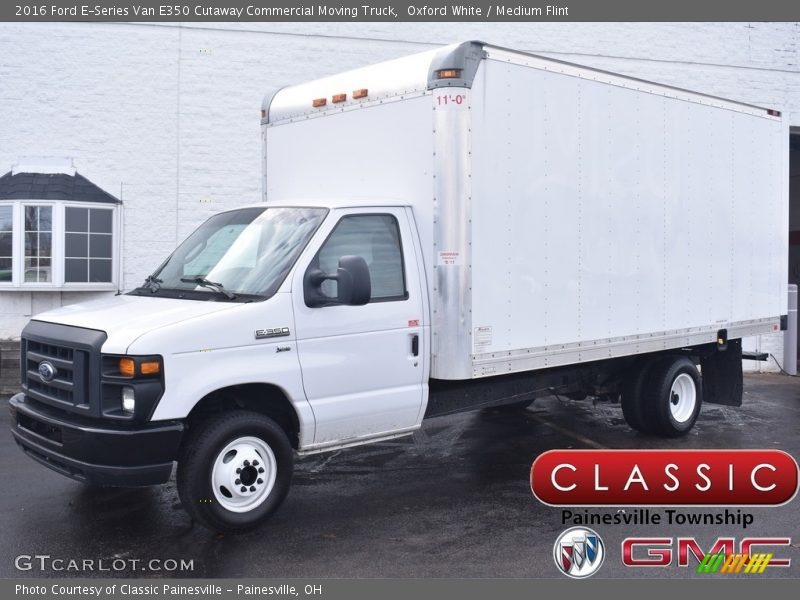 Oxford White / Medium Flint 2016 Ford E-Series Van E350 Cutaway Commercial Moving Truck