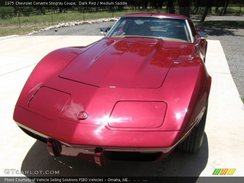 Dark Red / Medium Saddle 1975 Chevrolet Corvette Stingray Coupe