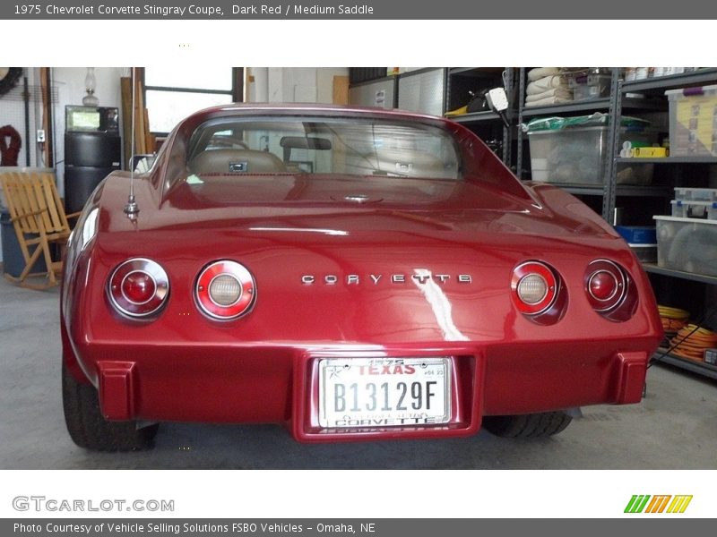 Dark Red / Medium Saddle 1975 Chevrolet Corvette Stingray Coupe