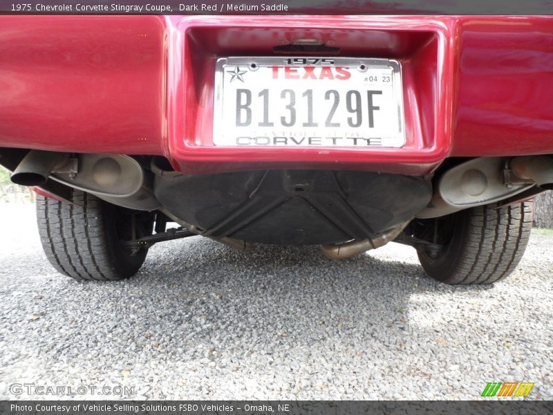 Dark Red / Medium Saddle 1975 Chevrolet Corvette Stingray Coupe