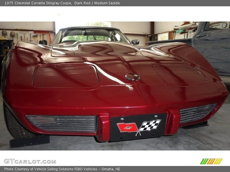 Dark Red / Medium Saddle 1975 Chevrolet Corvette Stingray Coupe