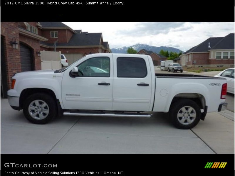  2012 Sierra 1500 Hybrid Crew Cab 4x4 Summit White