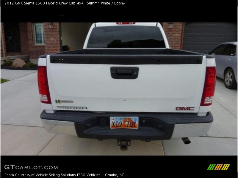 Summit White / Ebony 2012 GMC Sierra 1500 Hybrid Crew Cab 4x4