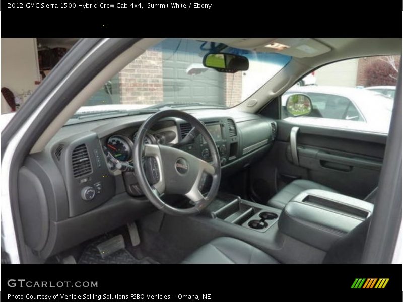  2012 Sierra 1500 Hybrid Crew Cab 4x4 Ebony Interior