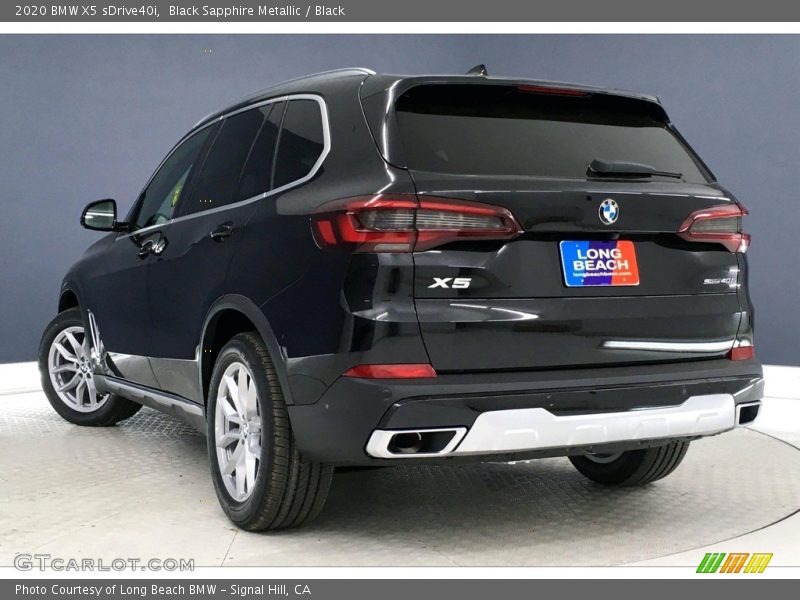 Black Sapphire Metallic / Black 2020 BMW X5 sDrive40i