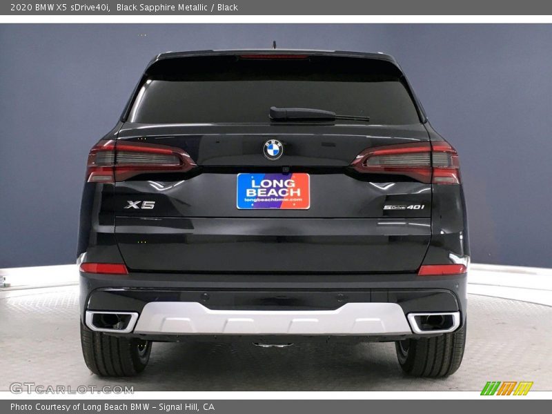 Black Sapphire Metallic / Black 2020 BMW X5 sDrive40i