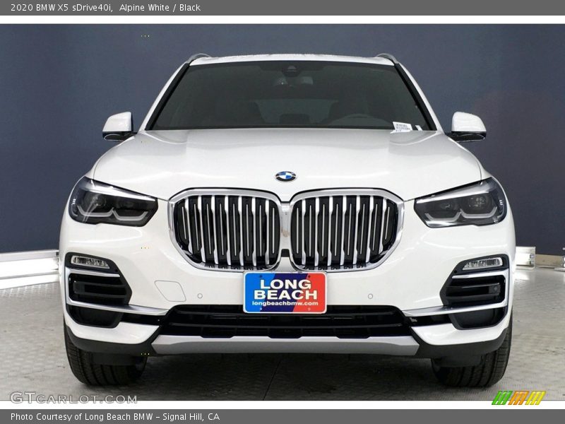 Alpine White / Black 2020 BMW X5 sDrive40i
