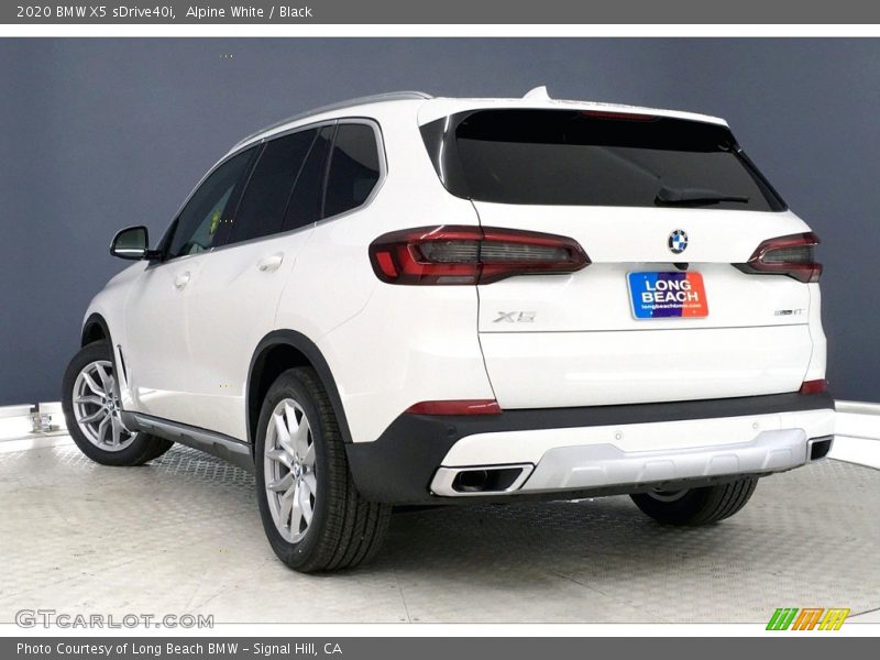Alpine White / Black 2020 BMW X5 sDrive40i