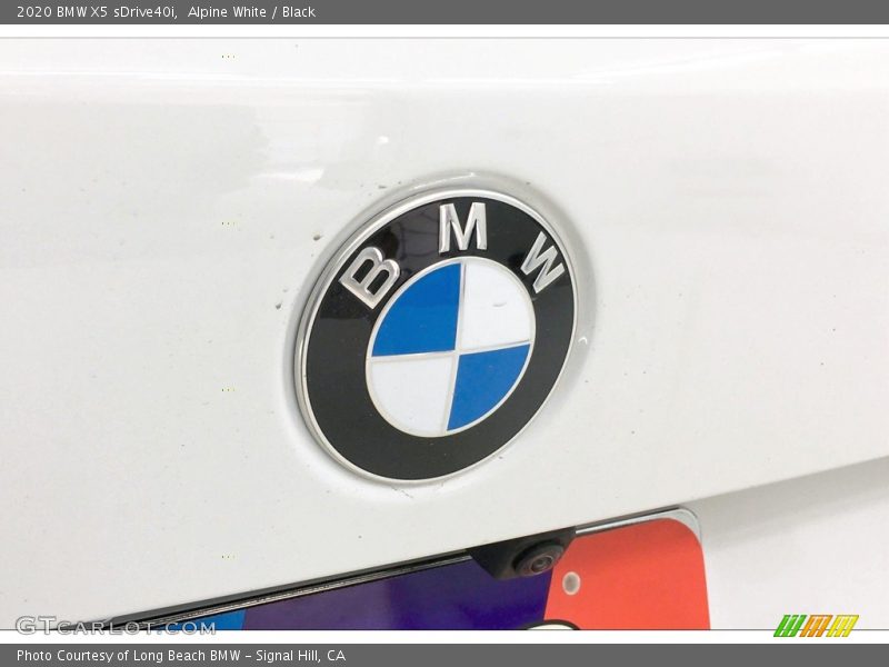 Alpine White / Black 2020 BMW X5 sDrive40i