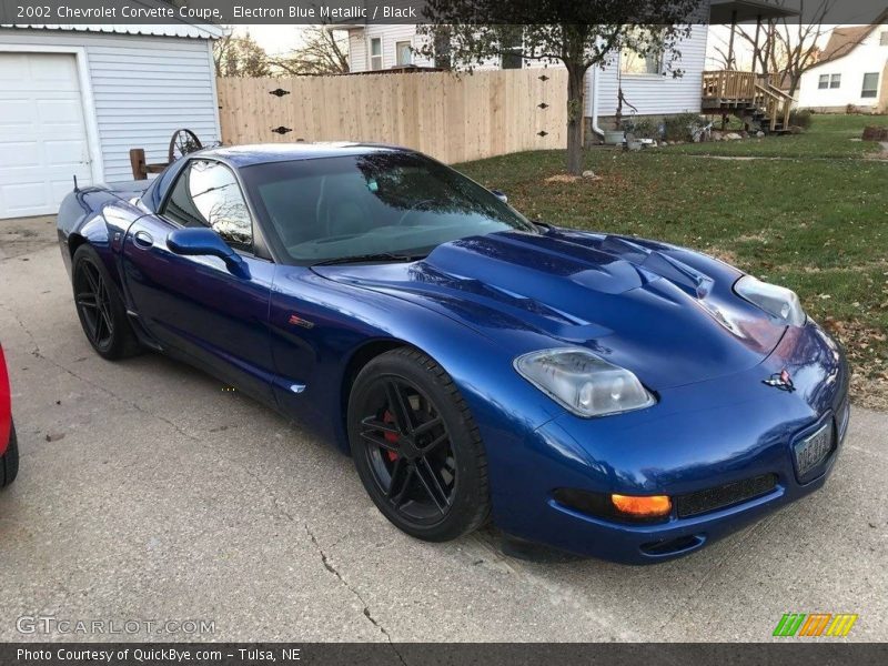 Electron Blue Metallic / Black 2002 Chevrolet Corvette Coupe