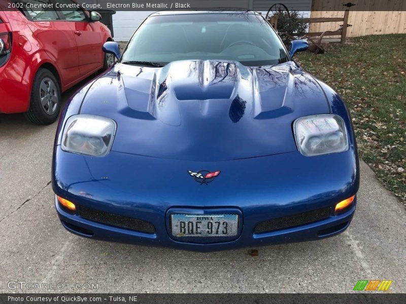 Electron Blue Metallic / Black 2002 Chevrolet Corvette Coupe