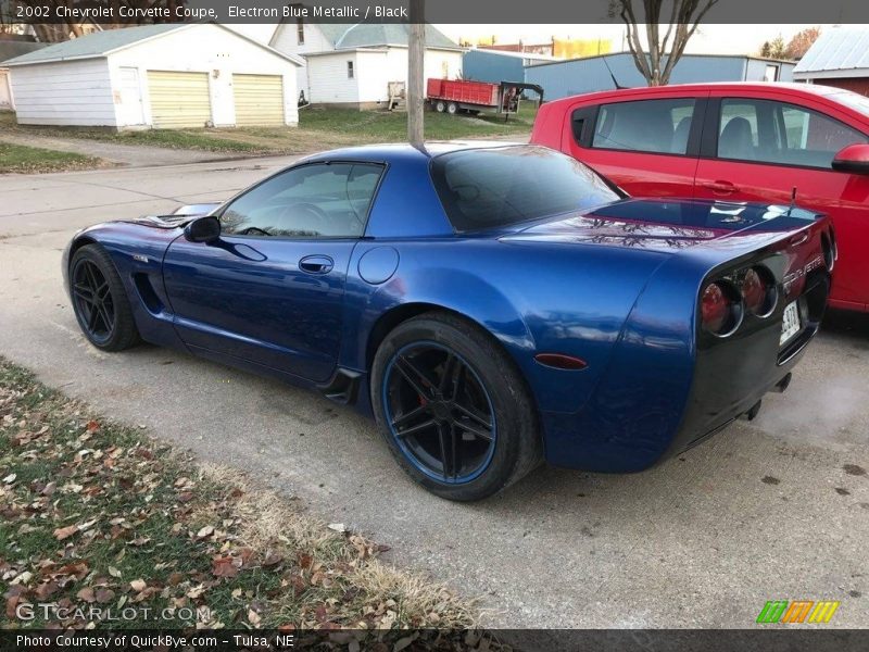 Electron Blue Metallic / Black 2002 Chevrolet Corvette Coupe
