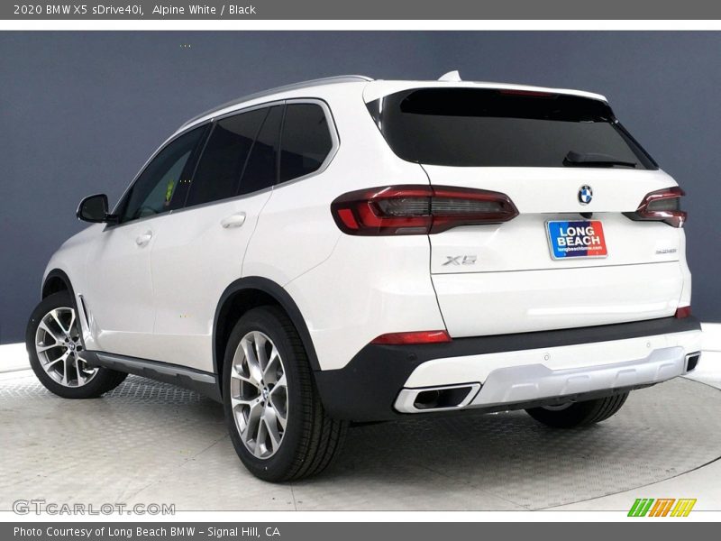 Alpine White / Black 2020 BMW X5 sDrive40i