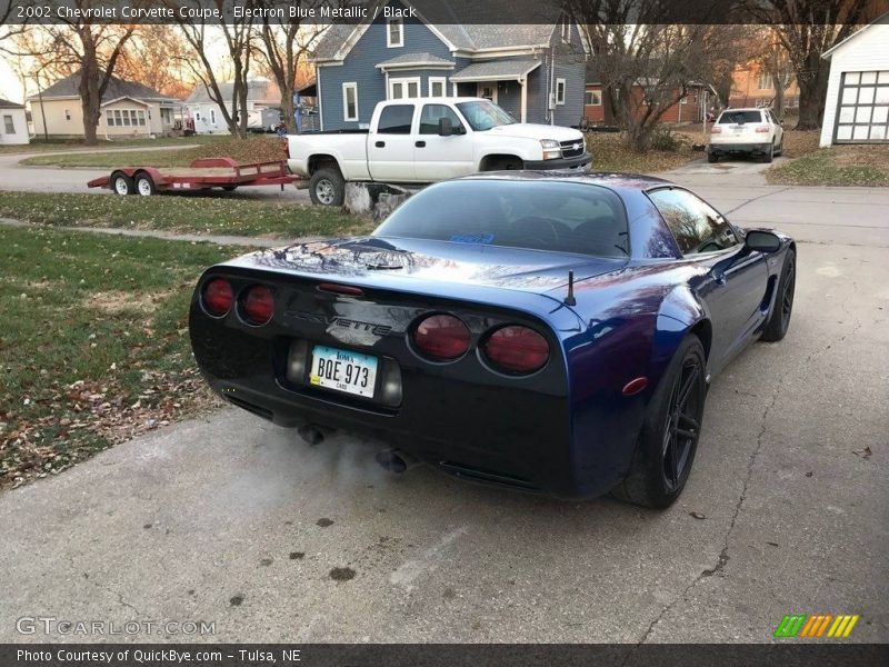 Electron Blue Metallic / Black 2002 Chevrolet Corvette Coupe