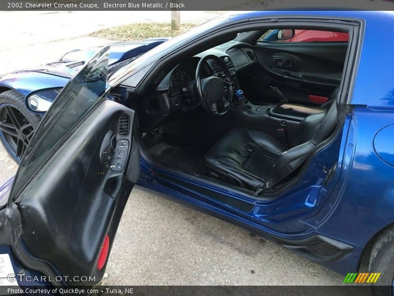 Electron Blue Metallic / Black 2002 Chevrolet Corvette Coupe