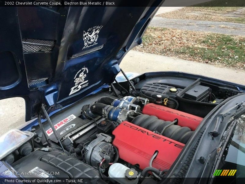 Electron Blue Metallic / Black 2002 Chevrolet Corvette Coupe