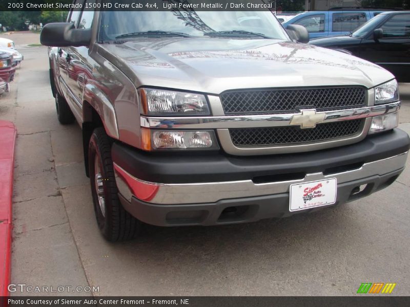 Light Pewter Metallic / Dark Charcoal 2003 Chevrolet Silverado 1500 HD Crew Cab 4x4