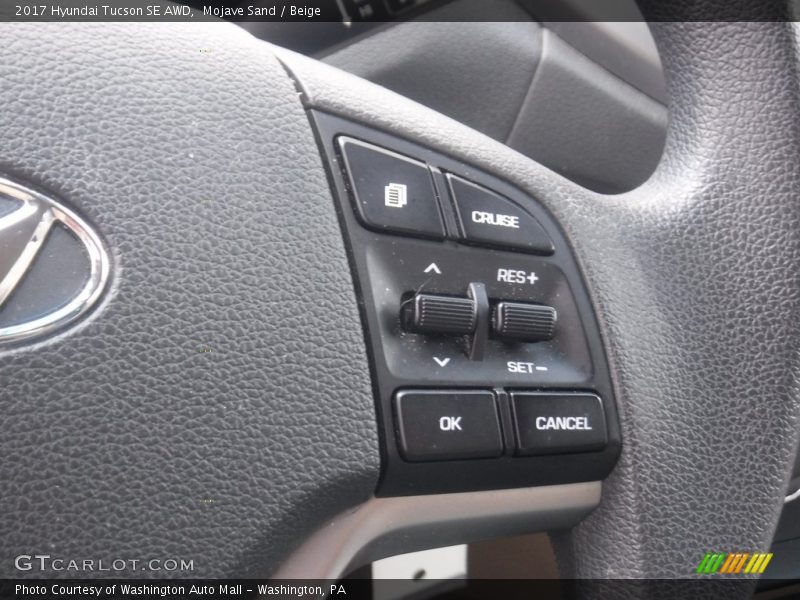 Mojave Sand / Beige 2017 Hyundai Tucson SE AWD