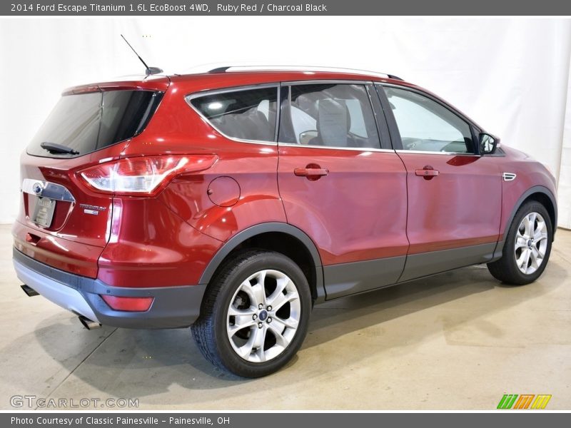 Ruby Red / Charcoal Black 2014 Ford Escape Titanium 1.6L EcoBoost 4WD