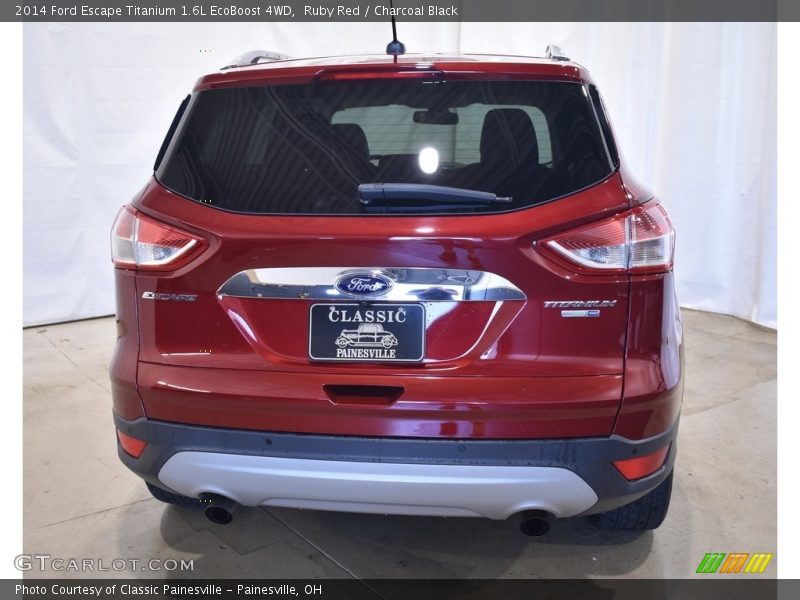 Ruby Red / Charcoal Black 2014 Ford Escape Titanium 1.6L EcoBoost 4WD