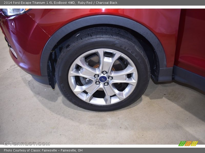 Ruby Red / Charcoal Black 2014 Ford Escape Titanium 1.6L EcoBoost 4WD