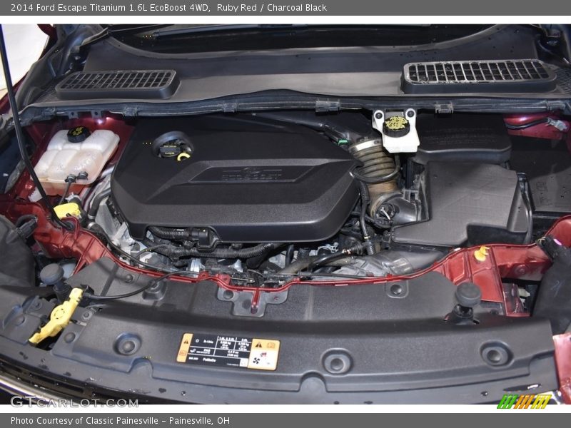 Ruby Red / Charcoal Black 2014 Ford Escape Titanium 1.6L EcoBoost 4WD
