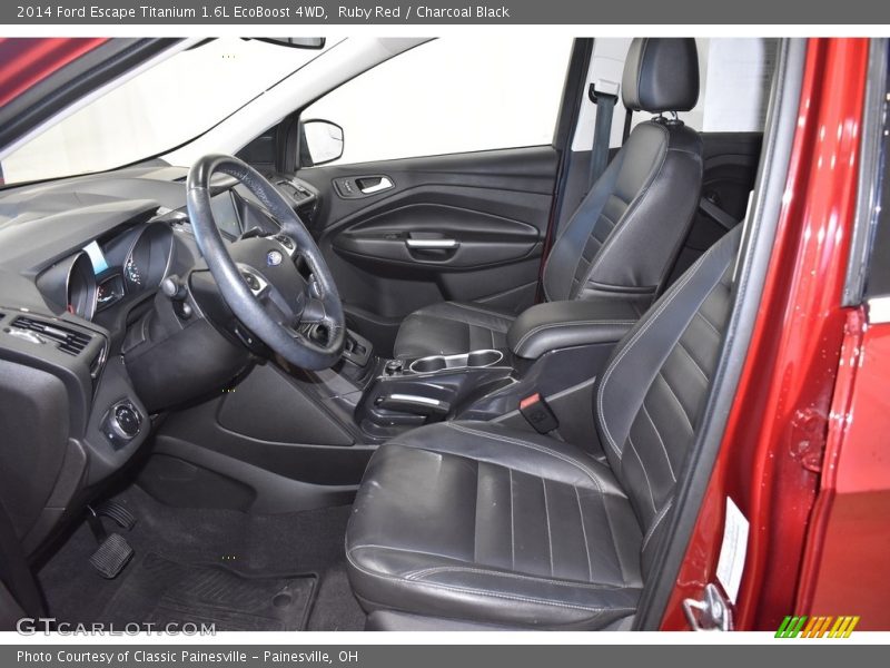 Ruby Red / Charcoal Black 2014 Ford Escape Titanium 1.6L EcoBoost 4WD
