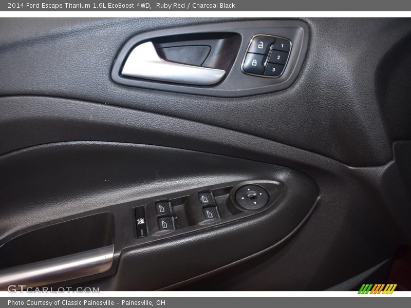 Ruby Red / Charcoal Black 2014 Ford Escape Titanium 1.6L EcoBoost 4WD