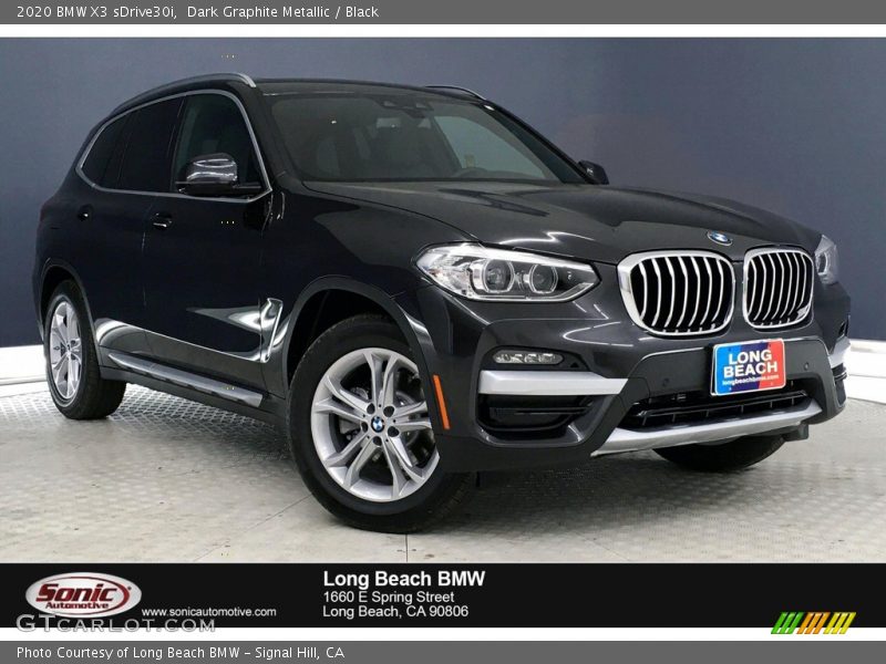 Dark Graphite Metallic / Black 2020 BMW X3 sDrive30i