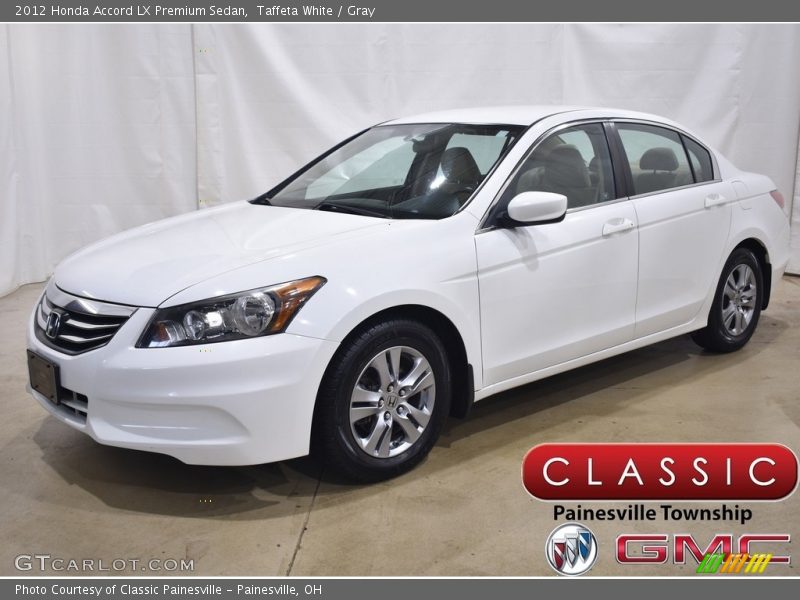 Taffeta White / Gray 2012 Honda Accord LX Premium Sedan