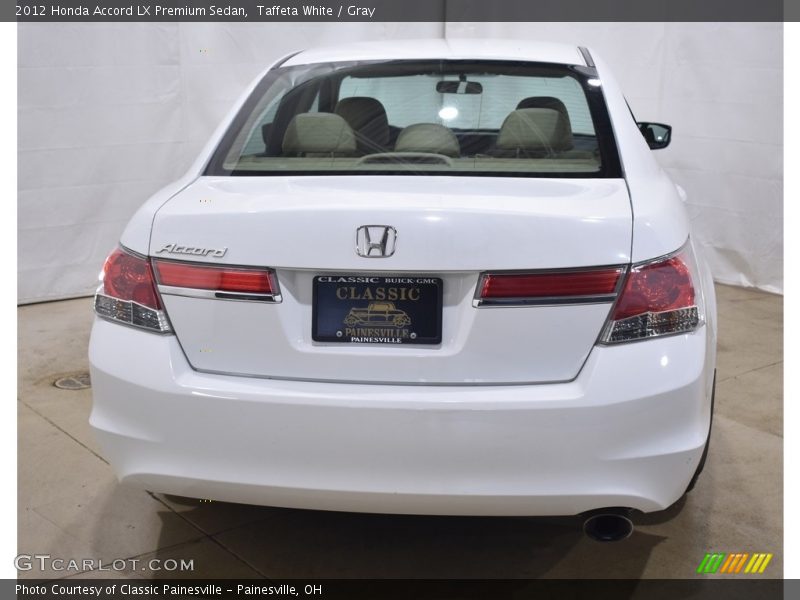 Taffeta White / Gray 2012 Honda Accord LX Premium Sedan