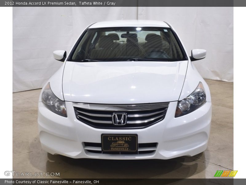 Taffeta White / Gray 2012 Honda Accord LX Premium Sedan