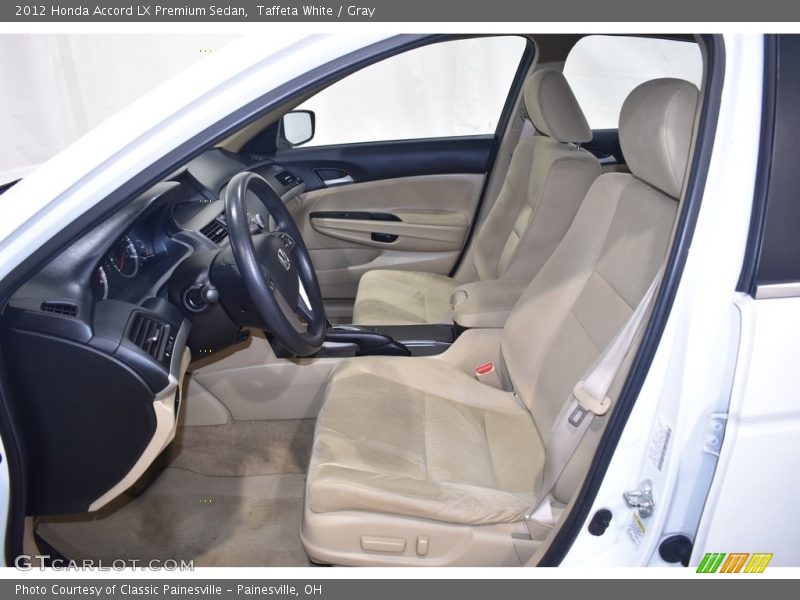 Taffeta White / Gray 2012 Honda Accord LX Premium Sedan