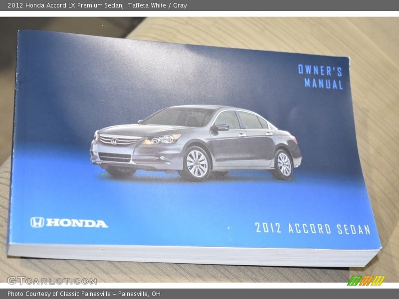 Taffeta White / Gray 2012 Honda Accord LX Premium Sedan