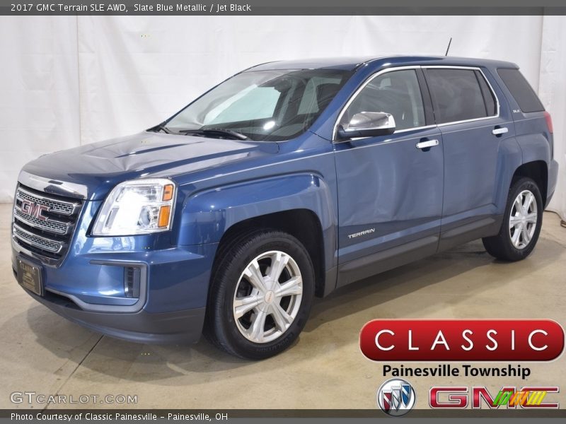 Slate Blue Metallic / Jet Black 2017 GMC Terrain SLE AWD