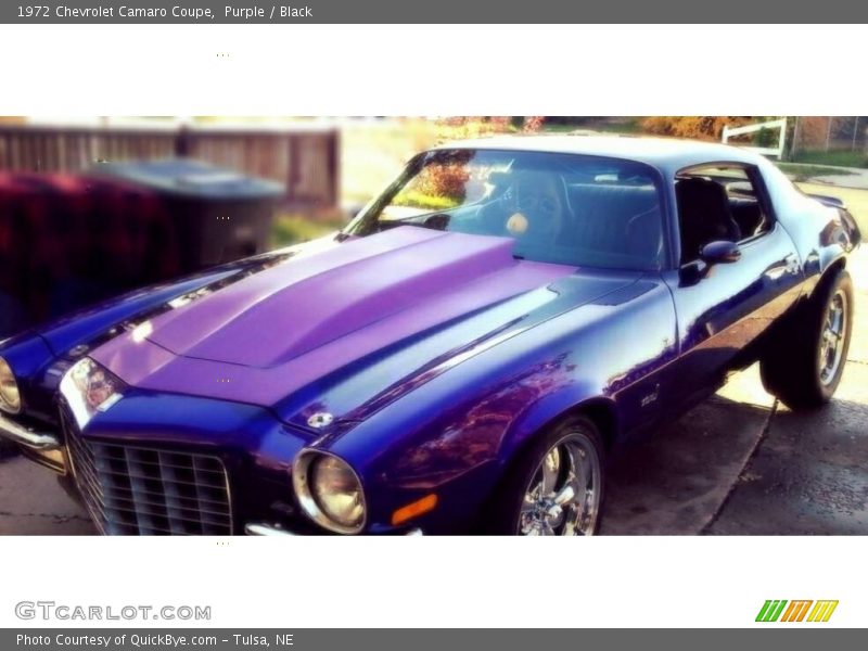 Purple / Black 1972 Chevrolet Camaro Coupe