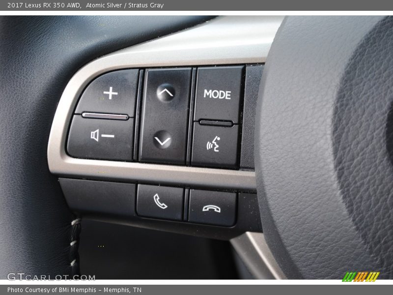 Atomic Silver / Stratus Gray 2017 Lexus RX 350 AWD