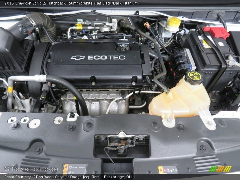  2015 Sonic LS Hatchback Engine - 1.8 Liter DOHC 16-Valve VVT ECOTEC 4 Cylinder
