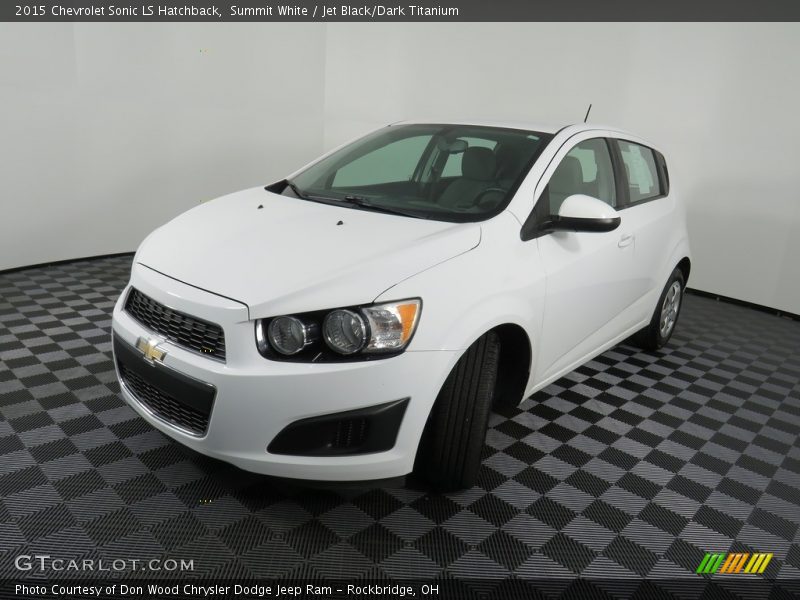 Summit White / Jet Black/Dark Titanium 2015 Chevrolet Sonic LS Hatchback