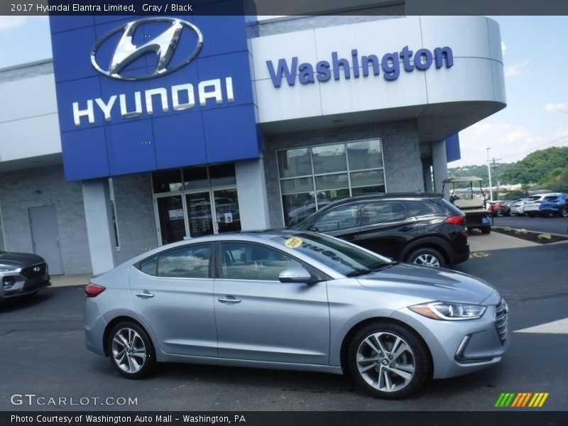 Gray / Black 2017 Hyundai Elantra Limited